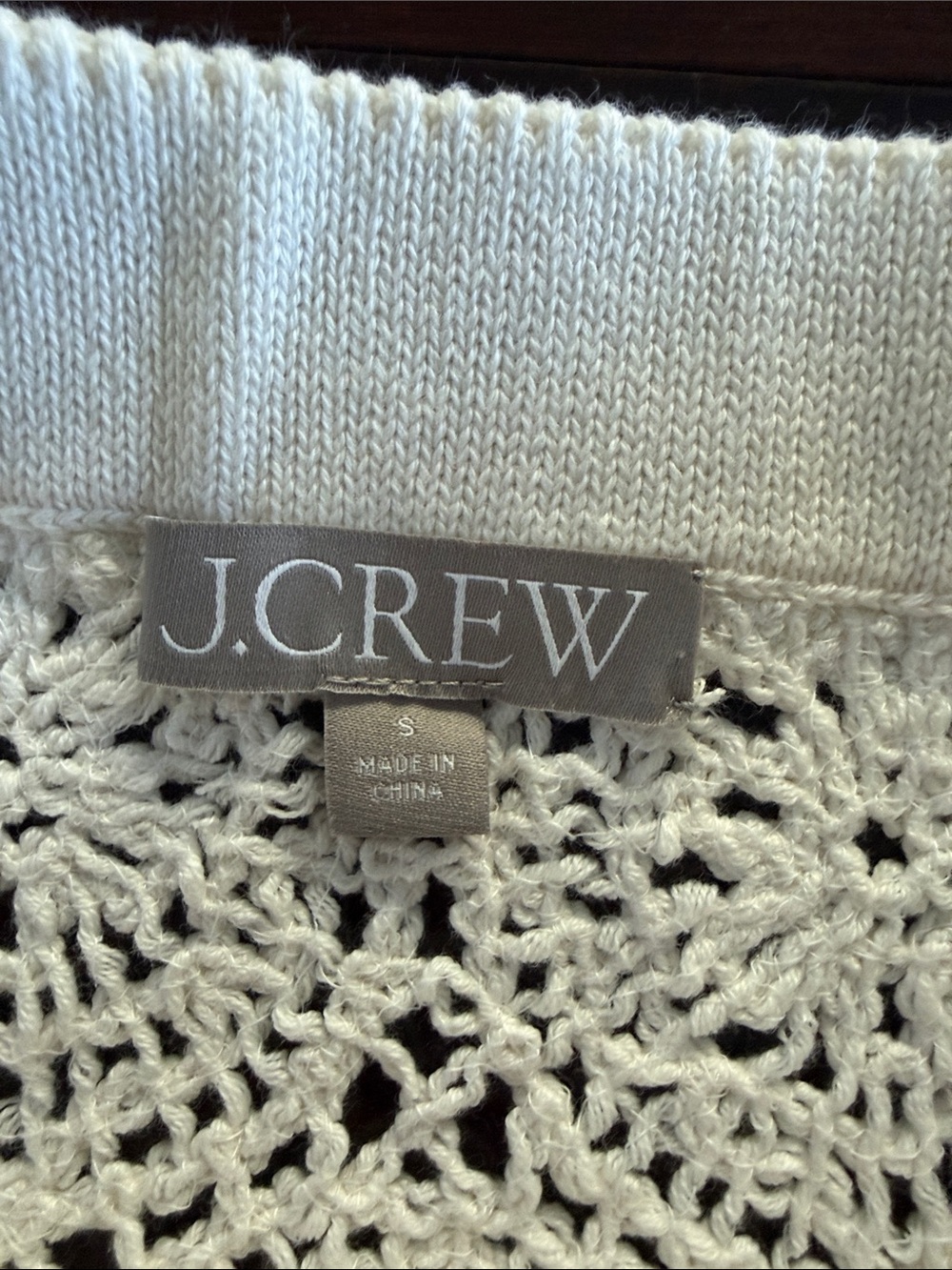 J. Crew Size Small White Crochet Lace Midi Skirt - Picture 2 of 3